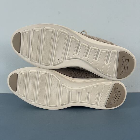 Cole Haan 2.ZeroGrand Stitchlite Rye Gold Wingtip Oxford Womens Sneakers - Picture 9 of 10